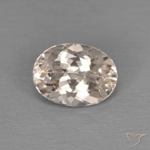 1.15ct Naturale Rosa medio Morganite, Ovale, VS