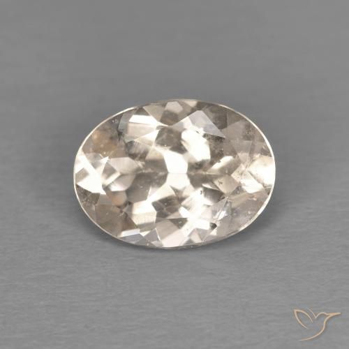 1.08ct Naturale Dorato chiaro Morganite, Ovale, VS