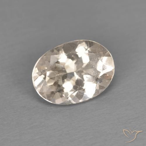 Morganite Dorato chiaro naturale da 1.08 ct, Ovale, VS