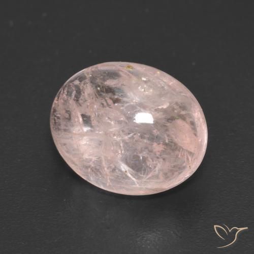 Morganite Rosa Corallo Chiaro naturale da 3.57 ct, Ovale, Traslucido