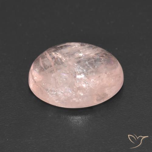 Morganite Rosa Corallo Chiaro naturale da 3.57 ct, Ovale, Traslucido