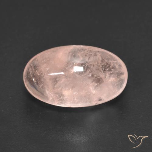 5.55ct Naturale rosso indiano Morganite, Ovale, Traslucido