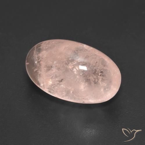 Morganite rosso indiano naturale da 5.55 ct, Ovale, Traslucido