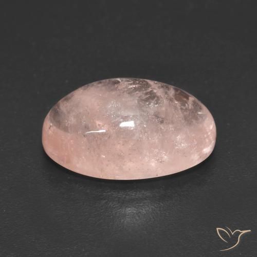Morganite rosso indiano naturale da 5.55 ct, Ovale, Traslucido