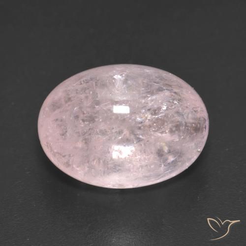 7.61ct Naturale Rosa chiaro Morganite, Ovale, Traslucido