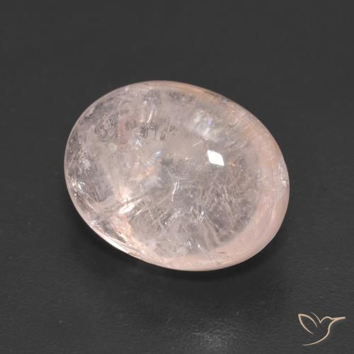 Morganite Rosa Corallo Chiaro naturale da 6.61 ct, Ovale, Traslucido