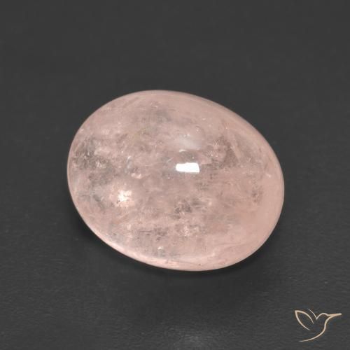 Morganite Rosa medio naturale da 5.18 ct, Ovale, Traslucido