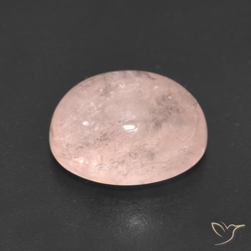 Morganite Rosa medio naturale da 5.18 ct, Ovale, Traslucido
