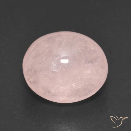 6.17ct Naturale Rosa Corallo Chiaro Morganite, Ovale, Traslucido