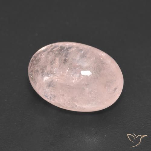 Morganite Rosa corallo naturale da 3.97 ct, Ovale, Traslucido