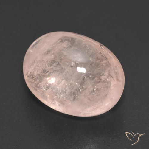 Morganite Rosa medio naturale da 9.59 ct, Ovale, Traslucido