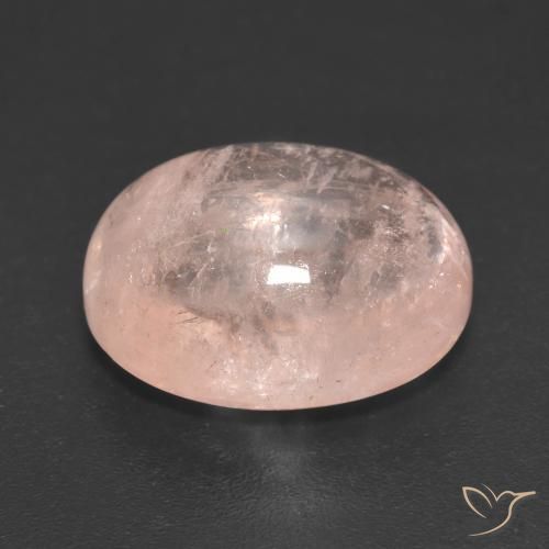 Morganite Rosa medio naturale da 9.59 ct, Ovale, Traslucido
