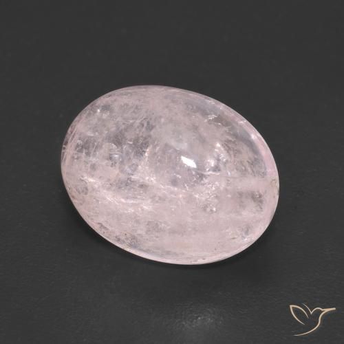 Morganite Rosa corallo naturale da 4.01 ct, Ovale, Traslucido