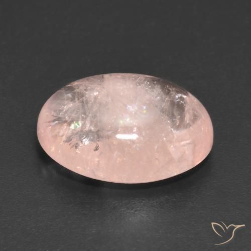 Morganite Rosa chiaro naturale da 7.80 ct, Ovale, Trasparente