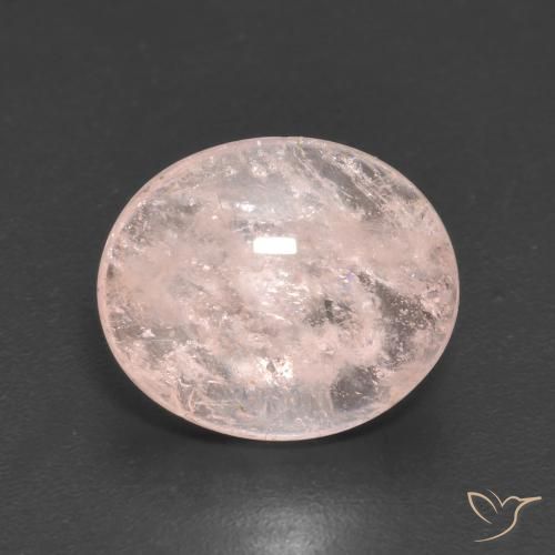 3.55ct Naturale Rosa chiaro Morganite, Ovale, Trasparente