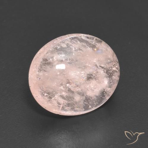 Morganite Rosa chiaro naturale da 3.55 ct, Ovale, Trasparente