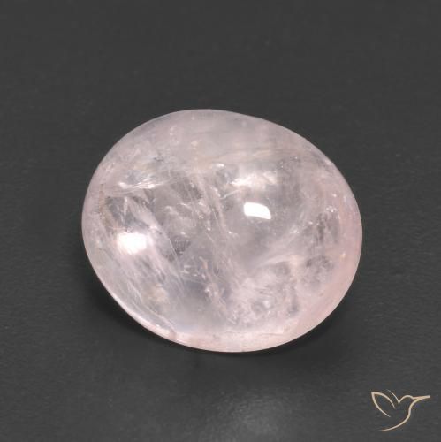 Morganite rosa fenicottero naturale da 4.43 ct, Ovale, Trasparente