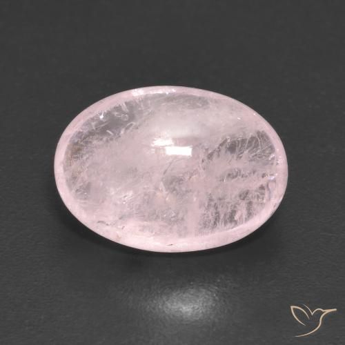4.56ct Naturale Rosa corallo Morganite, Ovale, Trasparente