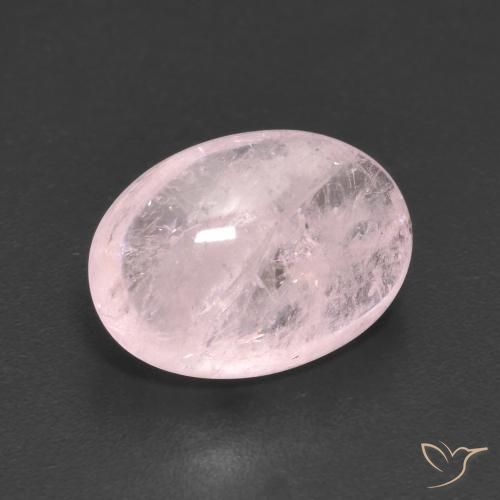 Morganite Rosa corallo naturale da 4.56 ct, Ovale, Trasparente
