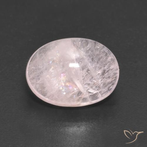 Morganite Rosa chiaro naturale da 3.20 ct, Ovale, Trasparente