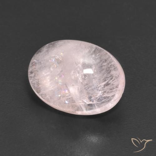 Morganite Rosa chiaro naturale da 3.20 ct, Ovale, Trasparente