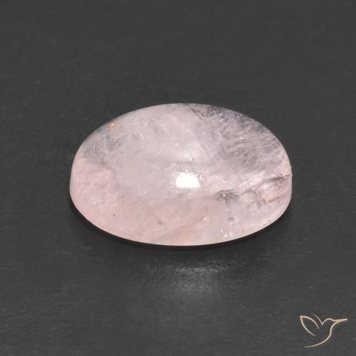 Morganite Rosa chiaro naturale da 3.20 ct, Ovale, Trasparente