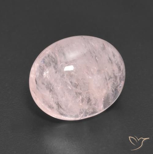 Morganite Rosa chiaro naturale da 4.34 ct, Ovale, Trasparente