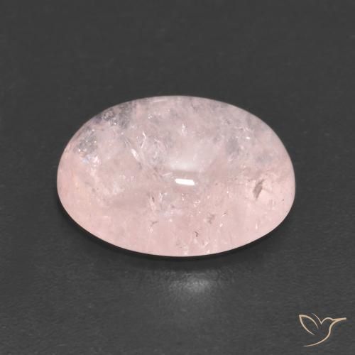 Morganite Rosa chiaro naturale da 4.34 ct, Ovale, Trasparente