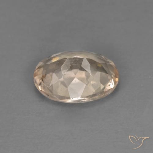 Morganite Arancione chiaro naturale da 1.10 ct, Ovale, VS