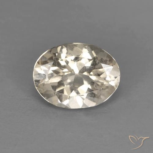 1.10ct Naturale Dorato chiaro Morganite, Ovale, VS