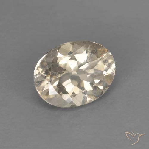 Morganite Dorato chiaro naturale da 1.10 ct, Ovale, VS