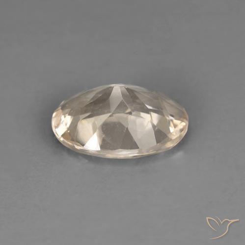 Morganite Dorato chiaro naturale da 0.92 ct, Ovale, VS