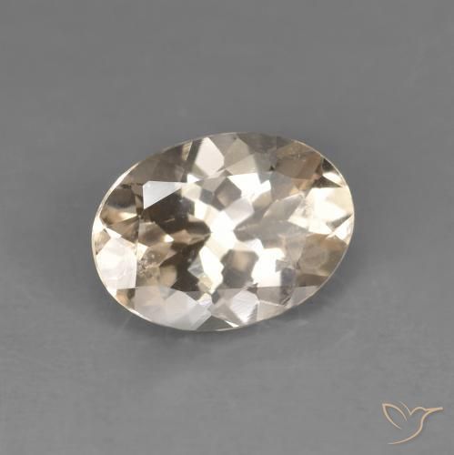 Morganite Arancione chiaro naturale da 1.08 ct, Ovale, VVS-VS