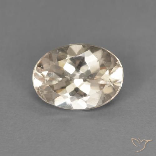 1.07ct Naturale Dorato chiaro Morganite, Ovale, VVS-VS