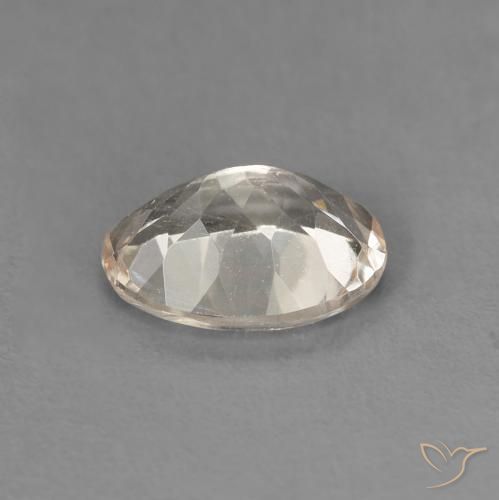 Morganite Dorato chiaro naturale da 1.07 ct, Ovale, VVS-VS