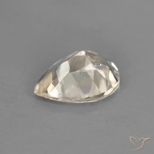 Morganite Dorato chiaro naturale da 0.96 ct, Forma a pera, VVS-VS