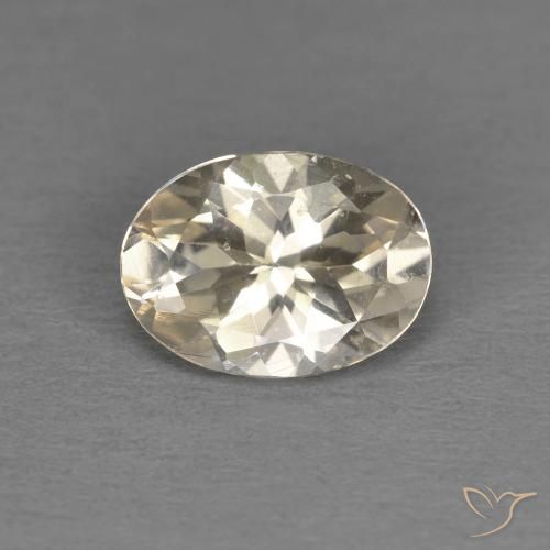 1.01ct Naturale Dorato chiaro Morganite, Ovale, VS