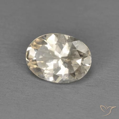 Morganite Dorato chiaro naturale da 1.01 ct, Ovale, VS