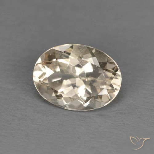 1.24ct Naturale Dorato chiaro Morganite, Ovale, VS