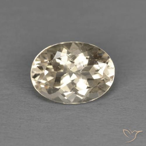 Morganite Dorato chiaro naturale da 1.24 ct, Ovale, VS
