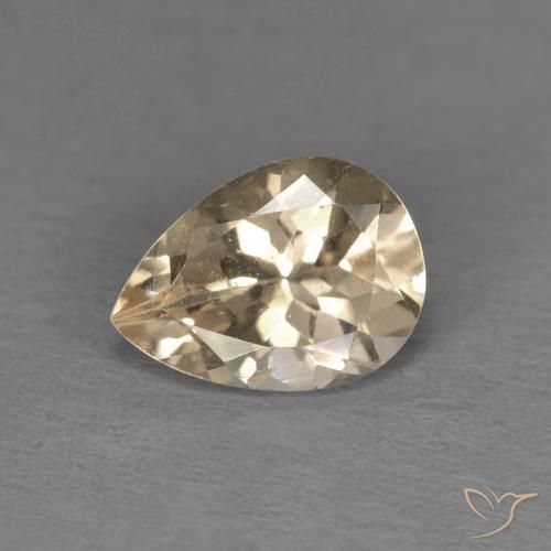 Morganite Oro naturale da 0.98 ct, Forma a pera, VS
