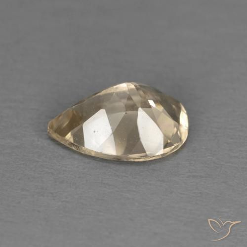Morganite Oro naturale da 0.98 ct, Forma a pera, VS