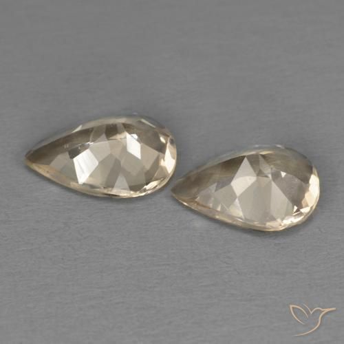 Gemme di Morganite Arancione chiaro naturale da 1.85 ct, Forma a pera, VS