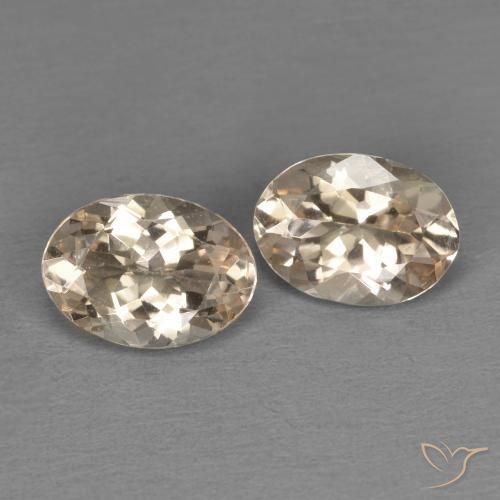 Gemme di Morganite Arancione chiaro naturale da 1.79 ct, Ovale, VVS-VS