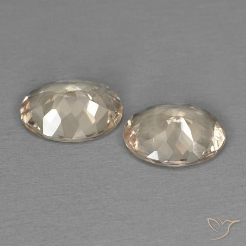 Gemme di Morganite Arancione chiaro naturale da 1.68 ct, Ovale, VVS-VS