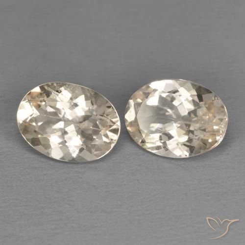 2.03ctw Naturale Arancione chiaro Morganite, Ovale, VS