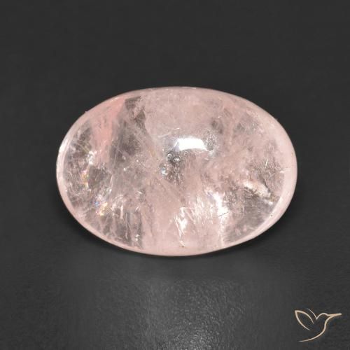 5.56ct Naturale Rosa corallo Morganite, Ovale, Trasparente