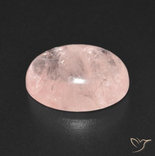 Morganite Rosa corallo naturale da 5.56 ct, Ovale, Trasparente