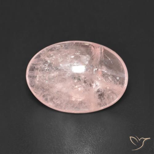 4.13ct Naturale Rosa corallo Morganite, Ovale, Trasparente