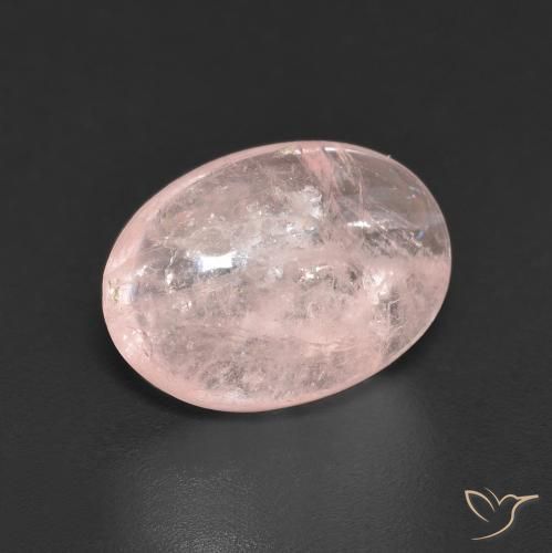 Morganite Rosa corallo naturale da 4.13 ct, Ovale, Trasparente